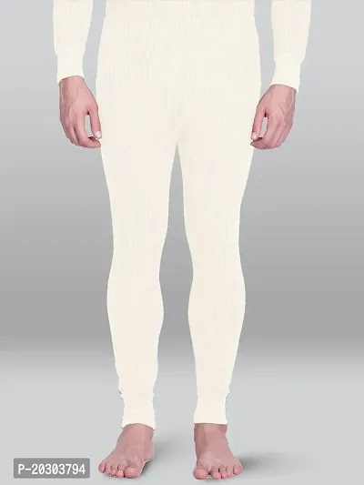 Stylish White Cotton Solid Other Thermal Bottoms For Men