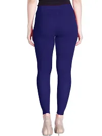 Lyra Women Ankle Length MIDNIGHT NAVY Cotton Leggings-thumb3