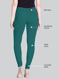 Lux Lyra M.Z.Green Free Size Churidar Leggings-thumb1