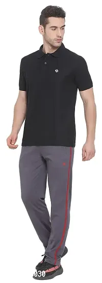 Lux Nitro Men's Black Cotton Polo T-Shirt (Size:X-Large)-thumb5