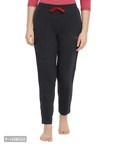 Buy Elite Black Cotton Blend Track Pant For Women Online In India