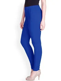 LYRA Women EYPTIAN BLUE Cotton Churidar Leggings-thumb1