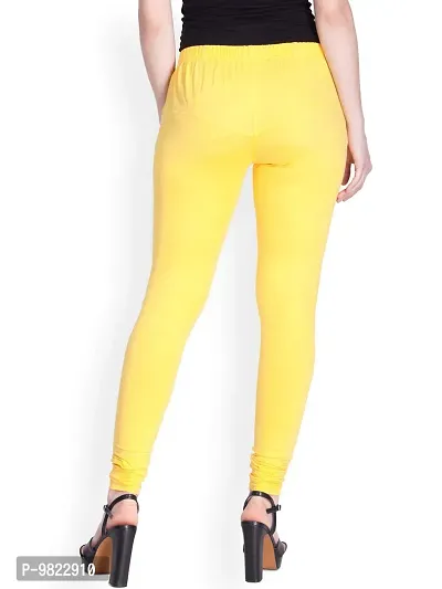 Lux Lyra Lemon Free Size Churidar Leggings-thumb3