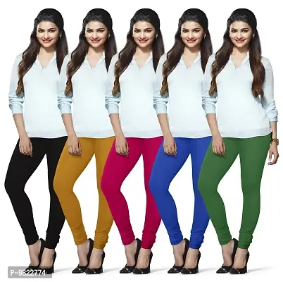 Lux Lyra Women's Skinny Fit Leggings (Pack of 5)(AA-1_ASSORTED_Free Size)