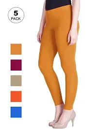 Lyra Ethnic Wear Legging (Light Blue, Pink, Orange, Beige, Yellow, Solid)-Lyra_IC_17_18_21_33_49_5PC-thumb1