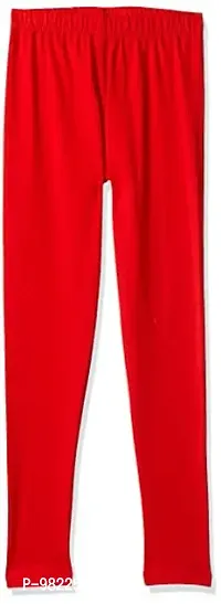 LYRA Girls' Slim Fit Leggings (Pack of 2) (LYRA_KL_2PC_Red & Rani_11-12Y)-thumb2