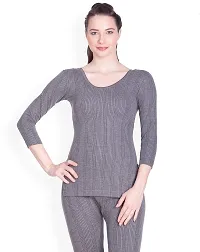 Lux Inferno Women's Plain/Solid Thermal Set (INF_LAD_CH_Long_3Q_RN_TRO_Set_95_Grey_XL)-thumb3
