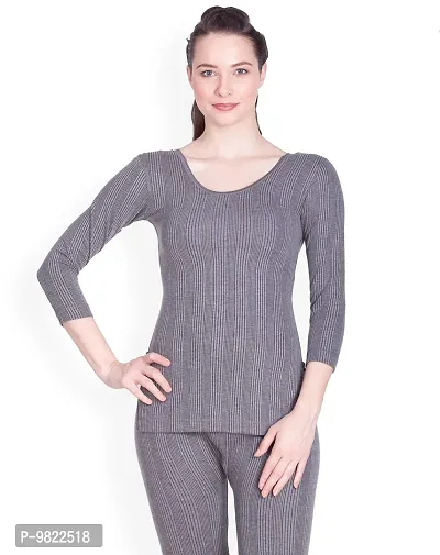 Lux Inferno Women's Plain/Solid Thermal Set (INF_LAD_CH_Long_3Q_RN_TRO_Set_95_Grey_XL)-thumb4