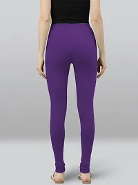 Lyra Solid Ultra Soft Fabric Beauty Berry Premium Churidar Leggings-thumb1