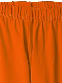 Stylish Beige Cotton Solid Leggings For Girls-thumb2