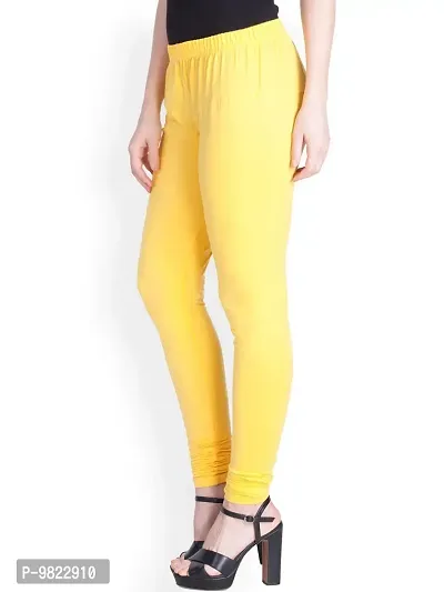 Lux Lyra Lemon Free Size Churidar Leggings-thumb2