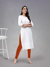 Lux Lyra Rust Free Size Churidar Leggings-thumb4