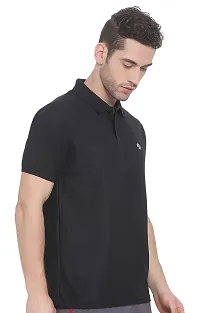 Lux Nitro Men's Black Cotton Polo T-Shirt (Size:X-Large)-thumb3