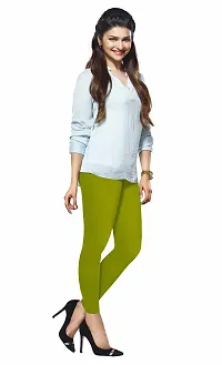 Lux Lyra Women's Slim Fit Cotton Leggings (LYRA_AL_FS_1PC_Parrot Green_Free Size)-thumb2