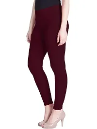 Lux Lyra Burgundy Free Size Ankle Leggings-thumb1