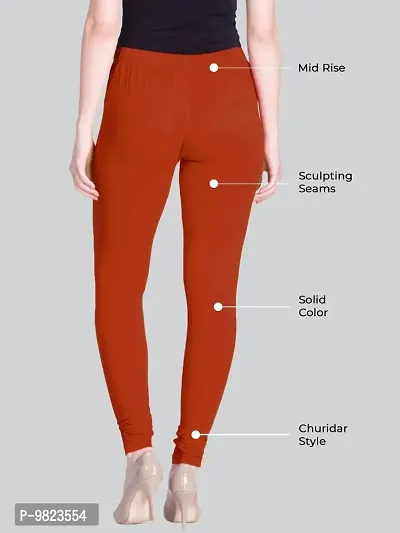 Lux Lyra Brick Free Size Churidar Leggings-thumb2