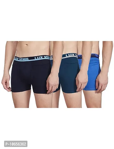 Attractive Lux Venus Cotton Solid Trunks Combo For Men Pack of 3-thumb0