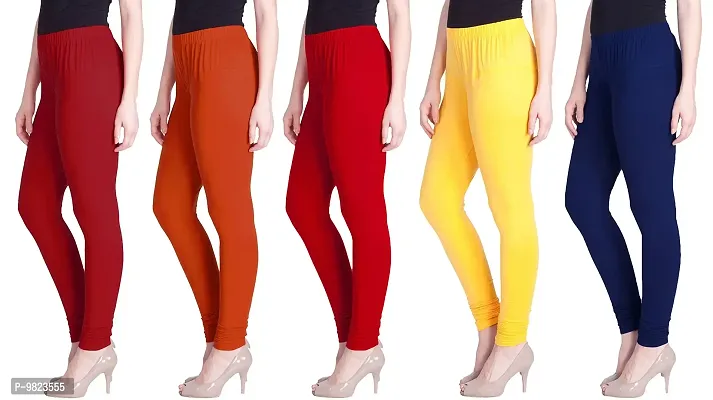 Lyra Ethnic Wear Legging (Dark Blue, Red, Orange, Yellow, Solid)-Lyra_IC_12_57_60_67_02_5PC