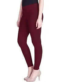 Lux Lyra Medium Maroon Free Size Ankle Leggings-thumb1