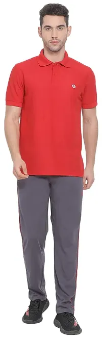 Lux Nitro Men's Red Cotton Polo T-Shirt (Size:Medium)-thumb5