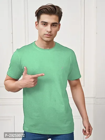 Stylish Cotton Solid Half Sleeve Round Neck Tees For Men Pack Of 2-thumb5