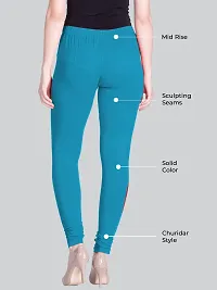 Lux Lyra Aqua Marina Free Size Churidar Leggings-thumb1