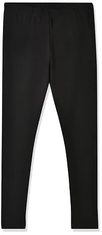 LYRA Girls' Slim Fit Leggings (Pack of 2) (LYRA_KL_2PC_Black & Hot Chocolate_13-14Y)-thumb1