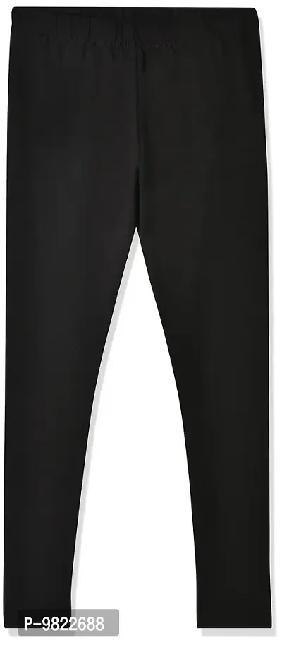 LYRA Girls' Slim Fit Leggings (Pack of 2) (LYRA_KL_2PC_Black & Hot Chocolate_13-14Y)-thumb2