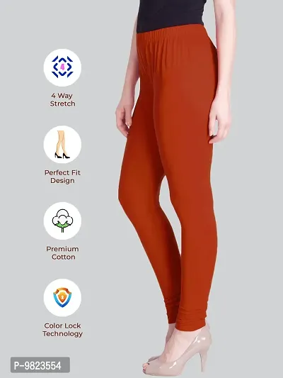 Lux Lyra Brick Free Size Churidar Leggings-thumb3