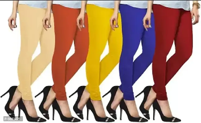 Lyra Ethnic Wear Legging (Dark Blue, Red, Orange, Beige, Yellow, Solid)-Lyra_IC_18_57_60_67_02_5PC