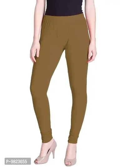 LYRA Women SNUFF Cotton Churidar Leggings-thumb0