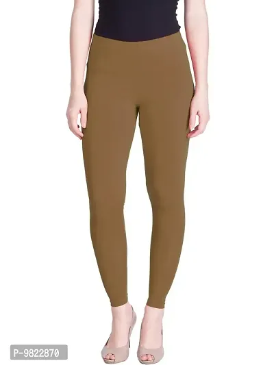 Lux Lyra Biscuit Free Size Ankle Leggings-thumb5