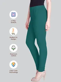 Lux Lyra M.Z.Green Free Size Churidar Leggings-thumb2