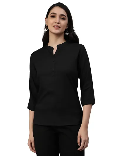 Elegant Rayon Solid Top For Women