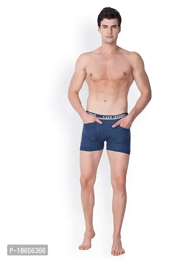 Attractive Lux Venus Cotton Solid Trunks Combo For Men Pack of 5-thumb4