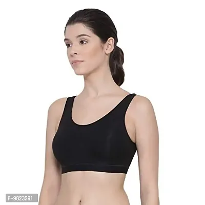 Lyra Women's Non-Padded Sports BRA-531 Sports Bra 531_2PC_Black & Skin_L-thumb4