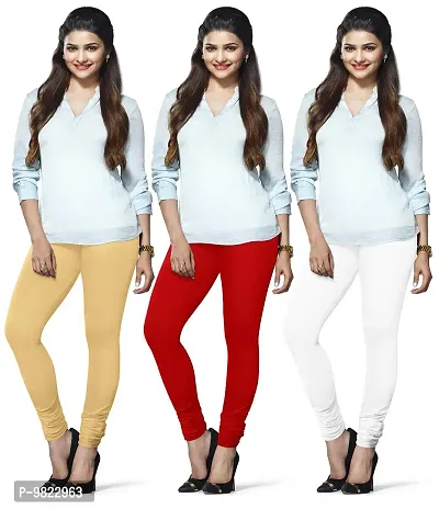Buy LUX LYRA Women's Cotton Indian Churidar Leggings (Beige, Free Size) -  Pack of 3 Online In India At Discounted Prices