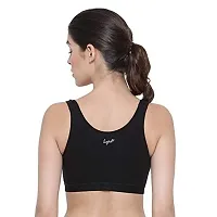 Lyra Women's Non-Padded Sports BRA-531 Sports Bra 531_2PC_Black & Skin_L-thumb2