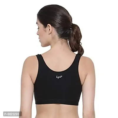 Lyra Women's Non-Padded Sports BRA-531 Sports Bra 531_2PC_Black & Skin_L-thumb3