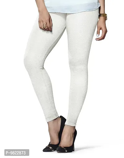 Lux Lyra Women's Slim Fit Leggings (LYRA_AL_09_FS_1PC_Off-White_Free Size)-thumb0