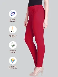 Lux Lyra Light Fuchsia Free Size Churidar Leggings-thumb2