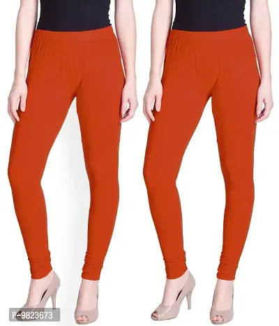 Lyra Women's Regular (Churidar Leggings_Mango_Free Size)