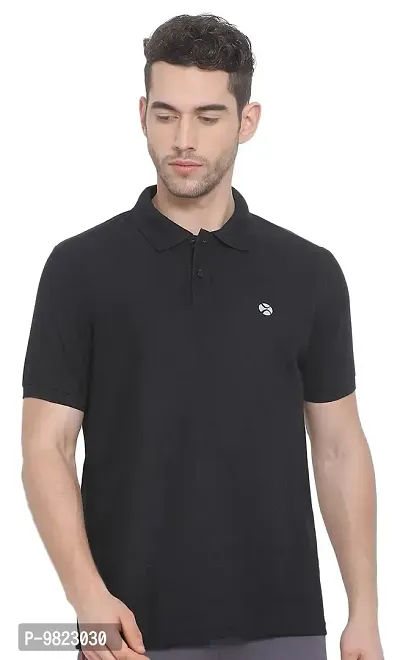 Lux Nitro Men's Black Cotton Polo T-Shirt (Size:X-Large)-thumb0