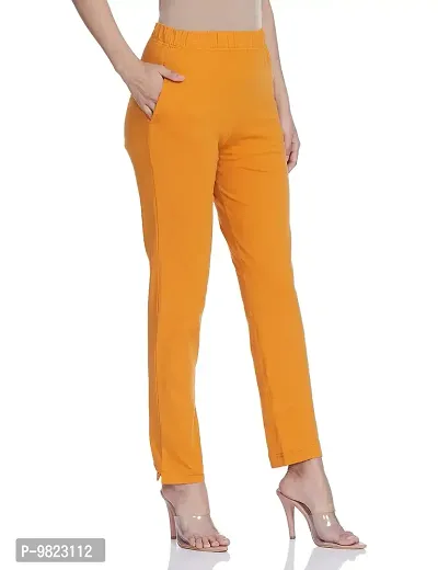 Lux Lyra Fire Orange Free Size Kurti Pant-thumb2