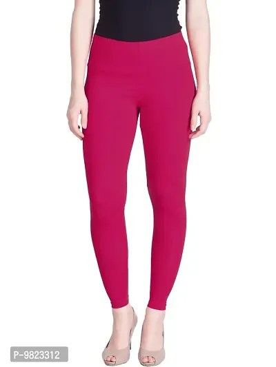 Lux Lyra Rose Wood Free Size Ankle Leggings-thumb0