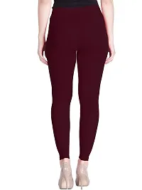 Lux Lyra Burgundy Free Size Ankle Leggings-thumb2