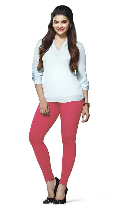 Lux Lyra-Women's Slim Fit, Leggings ( LYRA_AL_FS_1PC- Romantic Rani_Free Size)