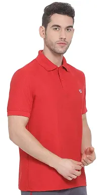 Lux Nitro Men's Red Cotton Polo T-Shirt (Size:Medium)-thumb3