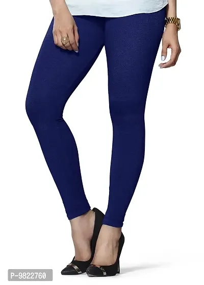 Lux Lyra Women's Slim Fit Leggings (LYRA_AL_FS_67_1PC, Royal Blue, Free Size)-thumb2