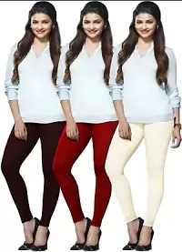 Lyra Ethnic Wear Legging (Red, Maroon, Beige, Solid)-LYRA_AL_01_02_77_FS_3PC-thumb1